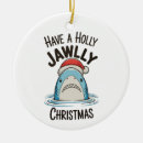 Search for shark christmas tree decorations Santa