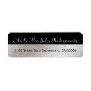 Search for black and silver return address labels Elegant