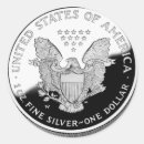 Search for silver coin stickers Eagle