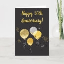 Search for happy 50th anniversary cards Black and gold