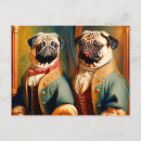 Search for pug painting postcards Funny