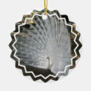 Search for white peacock christmas tree decorations Peacocks