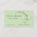 Search for vines business cards Feminine