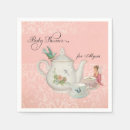 Search for white scalloped napkins Baby girl shower