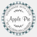 Search for green apple stickers Made with love