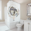 Search for wolves shower curtains Wildlife