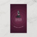Search for voice over business cards Singer