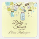 Search for mason jar baby shower stickers Floral