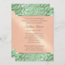 Search for peach and mint invitations Stylish