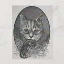 Search for vintage black cat christmas cards Victorian