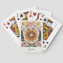 Search for hand painted playing cards Floral