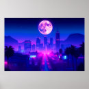 Search for synthwave posters Cityscape