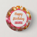 Search for pink balloons badges Birthday girl