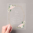 Search for white flower baby shower invitations Greenery