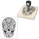 Search for sugar skull rubber stamps Dia de los muertos