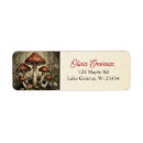 Search for toadstools return address labels Woodland