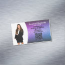 Search for qr magnetic business cards Purple