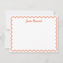Search for scalloped note cards Border