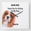 Search for cavalier king charles spaniel clocks Funny