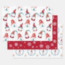 Search for gnomes wrapping paper Scandinavian