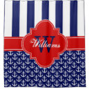 Search for navy and white stripe shower curtains Preppy