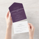 Search for plum purple wedding invitations Simple