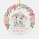 Search for pink elephant christmas tree decorations Jungle