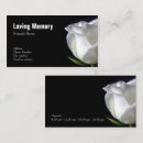 Search for funeral home business cards Simple