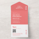 Search for blush and coral wedding invitations Bright and bold