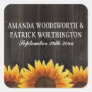 Search for rustic barn wedding stickers Sunflower