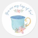 Search for blue tea cup stickers Watercolor