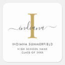 Search for monogram graduation stickers Minimalist