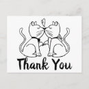 Search for black cat thank you postcards Cute