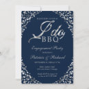Search for blue and silver engagement party invitations Couple