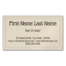 Search for beige business cards Hairdresser