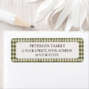 Search for argyle return address labels Vintage