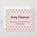 Search for pink trees christmas cards Whimsical
