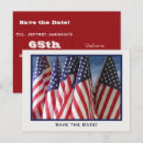 Search for military save the dates Red white and blue