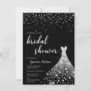 Search for black and silver bridal shower invitations Gown
