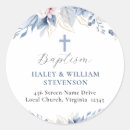 Search for blue address stickers Watercolor floral