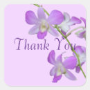 Search for purple orchid wedding stickers Thank you