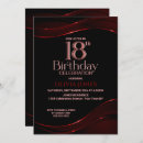 Search for red and black 18th birthday invitations Modern