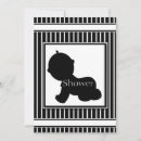 Search for silhouette baby shower invitations White