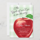 Search for apple of our eye baby shower invitations Fruit