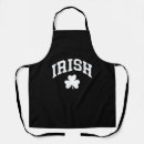 Search for irish pride aprons Shamrock