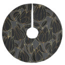 Search for black and gold tree skirts White