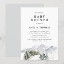 Search for winter woodland baby shower invitations Minimalist