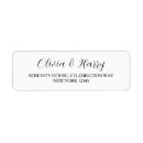 Search for white wedding return address labels Bridal shower