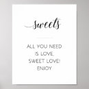 Search for love is sweet wedding signs Calligraphy