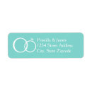 Search for bling return address labels Teal